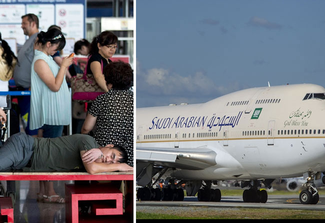 saudi arabian airlines making troubles