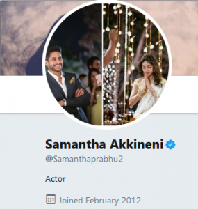 samantha changed her surname as samantha akkineni