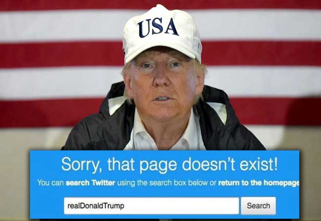 trump twitter account blocked for 11 minutes