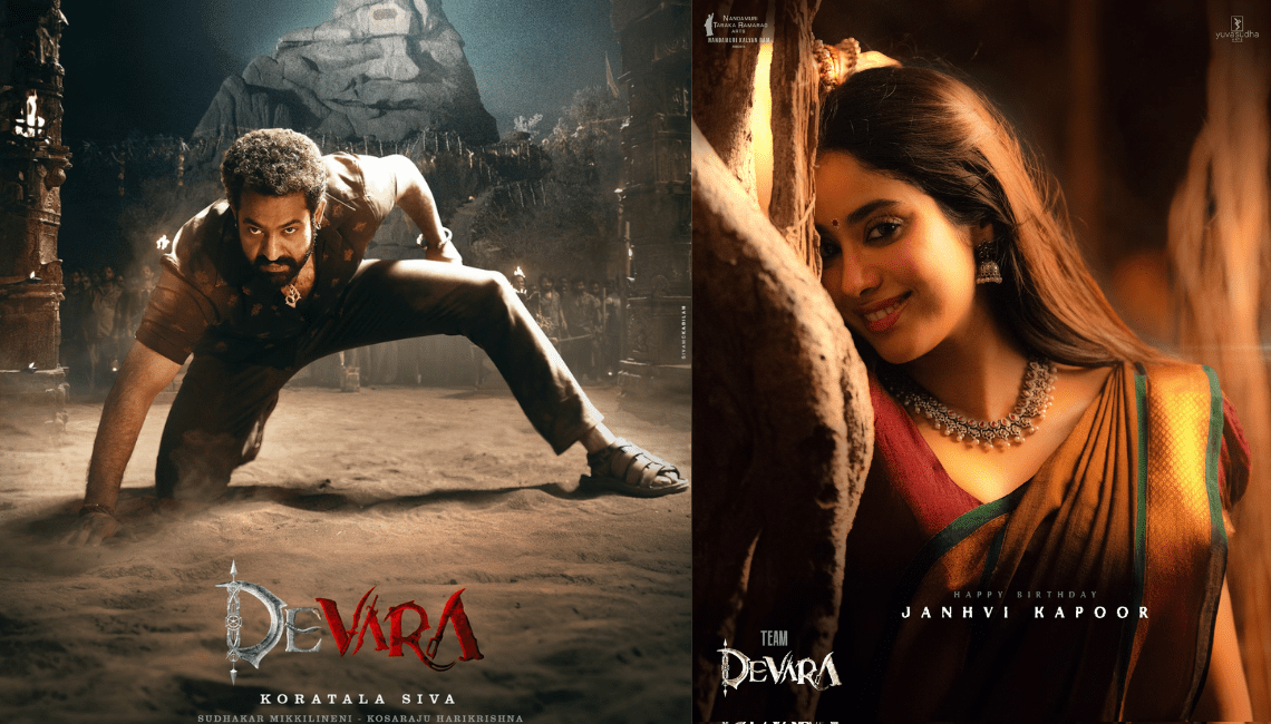 Devara Janhvi Kapoor Poster Birthday Surprise Jr Ntr