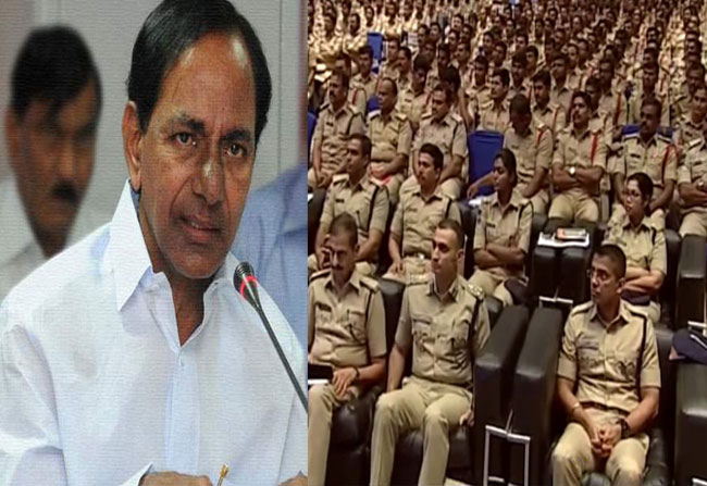 CM KCR praises Telangana police officers - Telugu Bullet