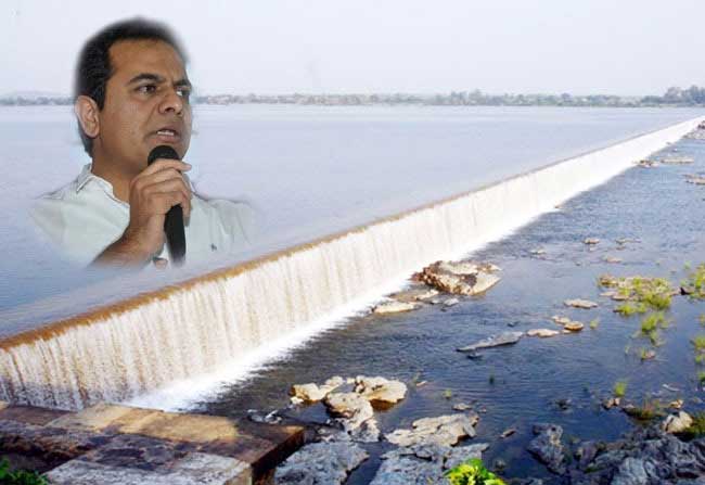 Minister KTR Inaugurated Mission Bhagiratha Reservoir