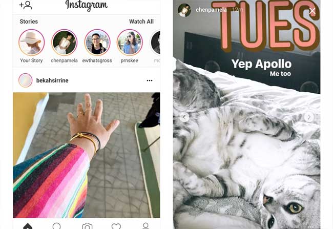 Instagram Stories in Desktop and Mobile App