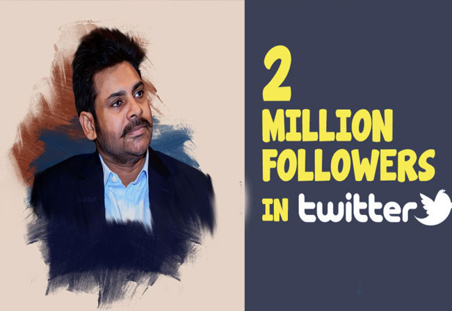 Pawan Kalyan Reaches 2 Millions Twitter Followers