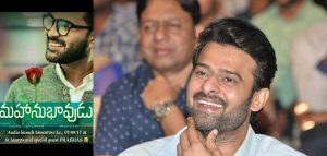 prabhas in mahanubhavudu