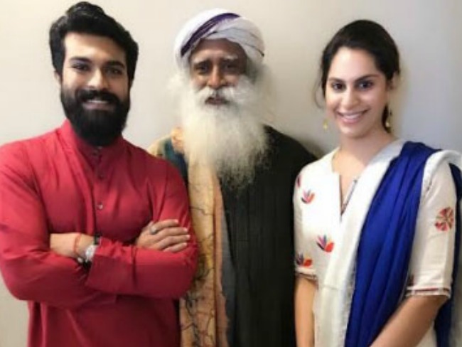 Mega Couple Meet Jaggi Vasudev