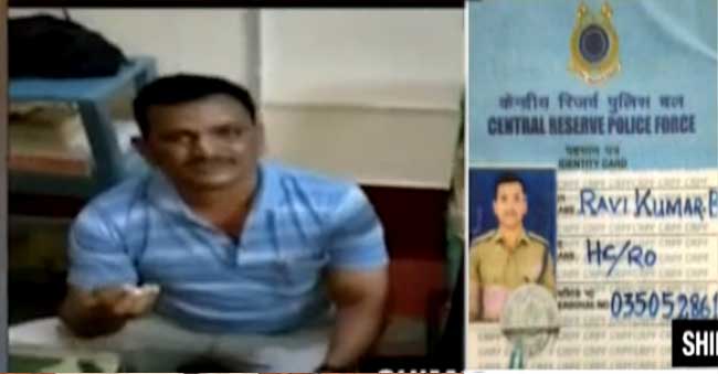 A CRPF Soldier thrashed in theatre after he molests a woman!