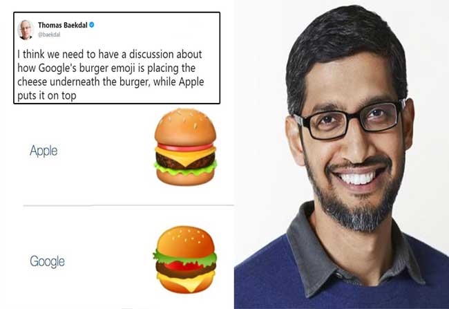 Internet’s Confused Over “Burger Emoji” – Google Drops Everything to Fix!