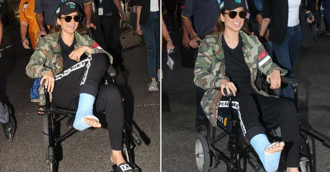 Kangana Ranaut injured during shooting | Right leg fractured