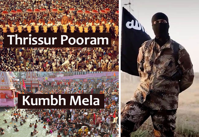 Kerala ISIS Recruiter Threatens Kumbh Mela & Thrissur Pooram!