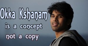 allu sirish clarifies okka kshanam concept 