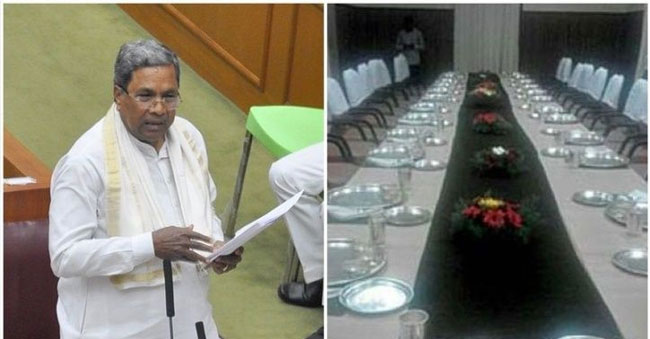 CM spends Rs. 10 Lakhs on food, while Farmers are hanging themselves with drought!
