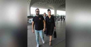 Shruthi Haasan Came in a Nightdress To Drop Her Boyfriend At The Airport
