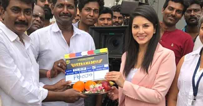 Sunny Leone starts shooting for the mega-budget periodic film