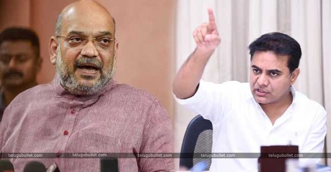 ktr has responded stating that amit shah