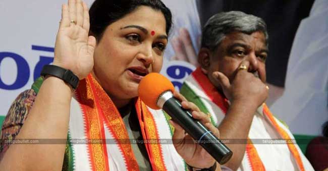 kushboo launches a scathing attack on trs