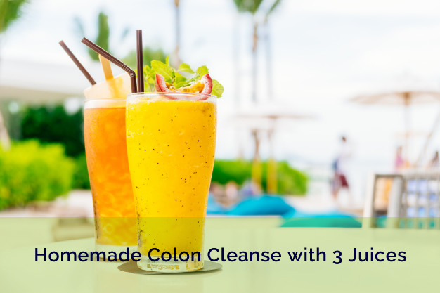 Homemade Colon Cleanse with 3 Juices