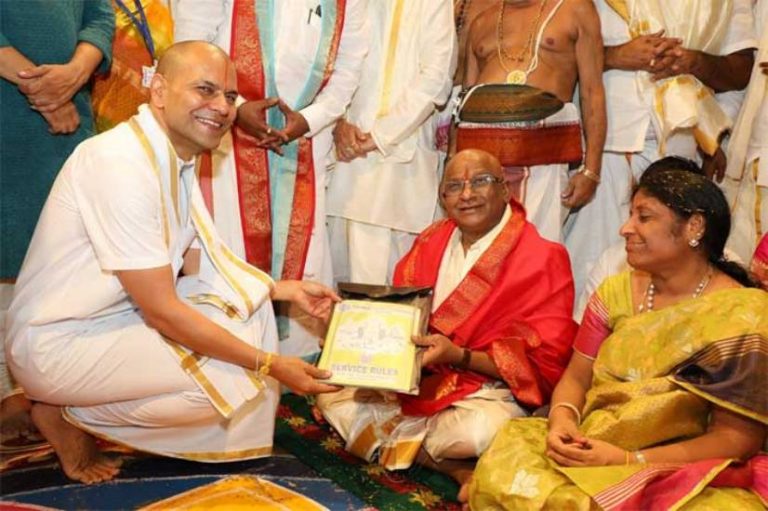 Former MP YV Subba Reddy took charge as new TTD chairman