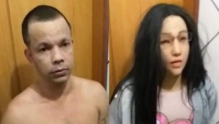 A Brazilian  Gang leader tried to escape prison disguised as his daughter
