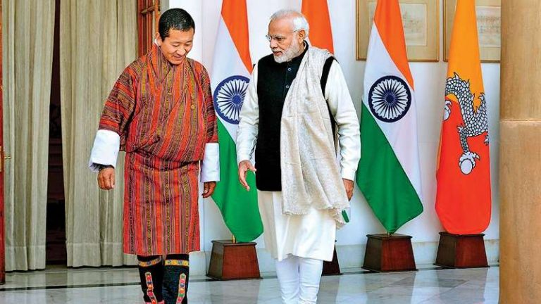 Narendra Modi Meets Bhutan PM,Discuss “Strong” Relationship