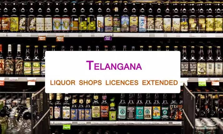 Telangana govt extends liquor shops license