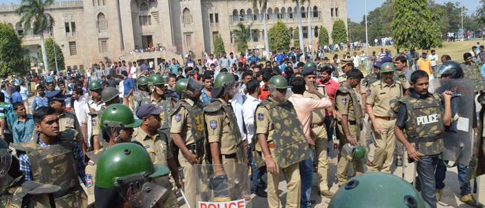 Police bandobast hiked at OU campus in view of ‘Chalo Pragati Bhavan’ protest today