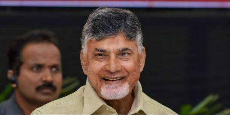Party cadre welcomes Chandrababu to Chandragiri constituency with a huge rally