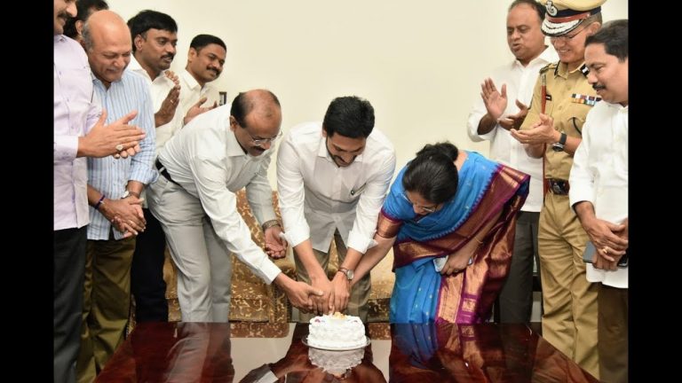 CM YS Jagan’s birthday celebrations at Tadepalli camp office