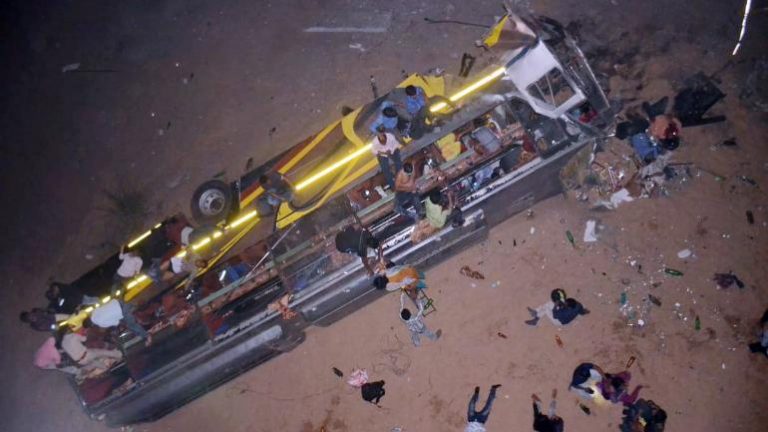 9 died, 41 injured as bus fall off from bridge in Odisha