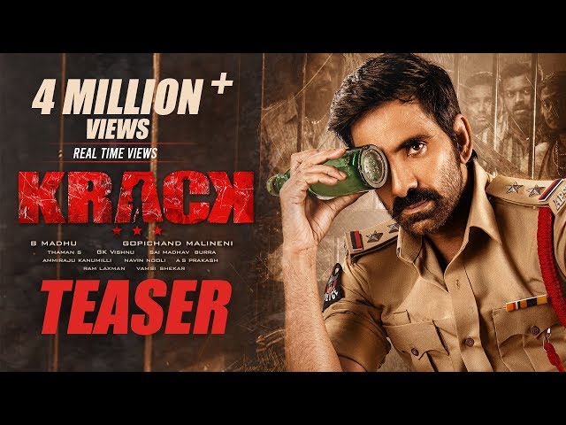 Watch: Ravi Teja’s ‘Krack’ Movie Teaser