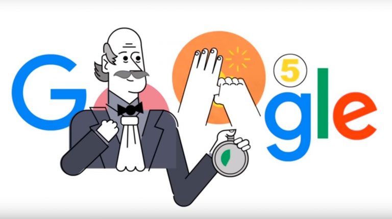 GoogleDoodles on Handwash for CoronaVirus