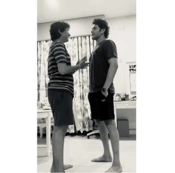 Lockdown diaries: Mahesh Babu plays ‘who is taller’ with son