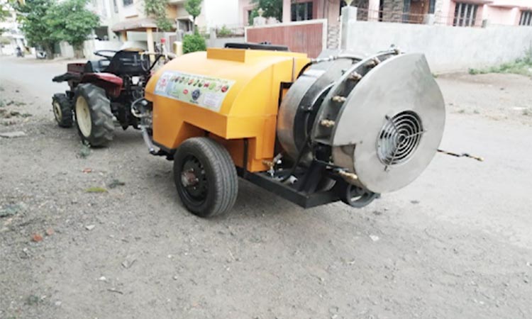 Nashik man develops tractor-mounted for mass sanitisation