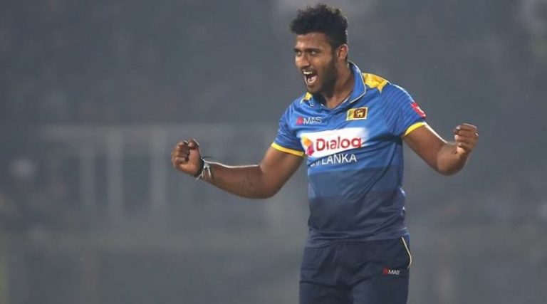 Sri Lankan police have detained international cricketer