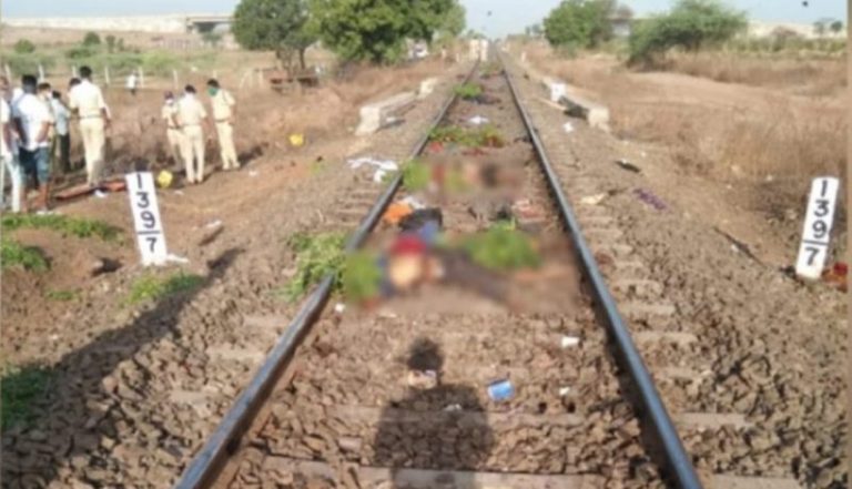 Sixteen migrant labourers were crushed to death