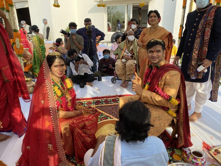 The internet is flooded with the wedding pictures of Nikhil