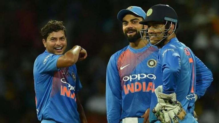 kuldeep about Dhoni and Virat