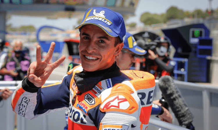 marc marquez undergoes hand surgery after crashing in jerez telugu bullet telugu bullet