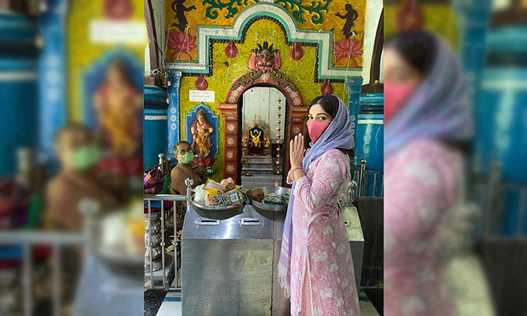 Bhumi goes on temple pilgrimage in her village in Goa