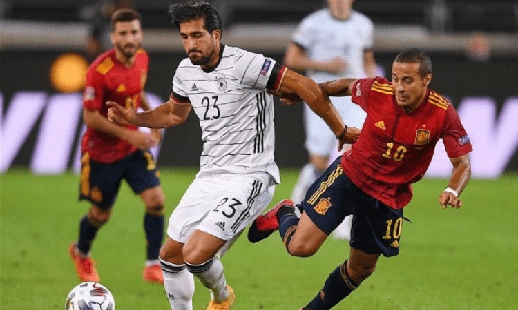 Spain snatch late draw against Germany in Nations League