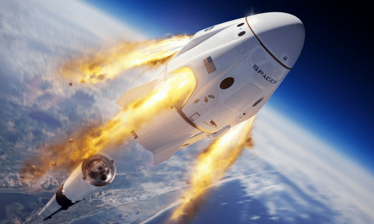 SpaceX rocket with 4 astronauts heads to space station