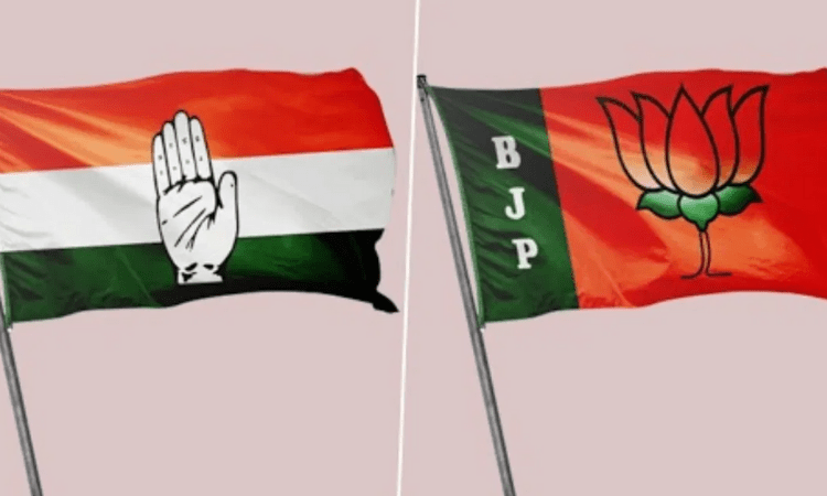 BJP & Congress workers clash at BJP headquarters in Jaipur
