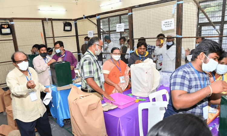 Counting of votes begin in Greater Hyderabad polls