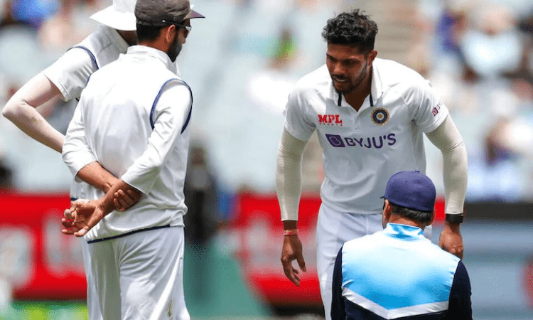 India suffer blow as Umesh Yadav limps off the field on third day