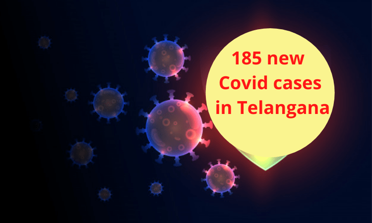 185 new Covid cases, 2 deaths in Telangana