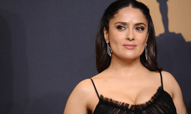 Salma Hayek shares her version of pole dance