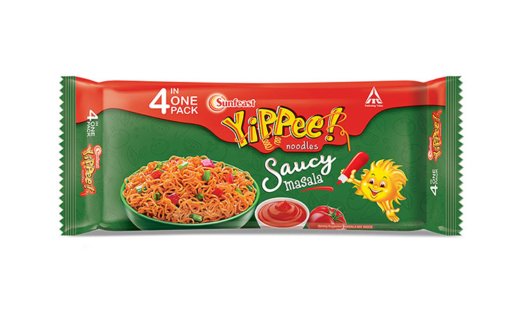ITC Ltd. launches Sunfeast YiPPee! Saucy Masala- a Googly of Saucy Flavor in YiPPee! with unique red colored noodle block
