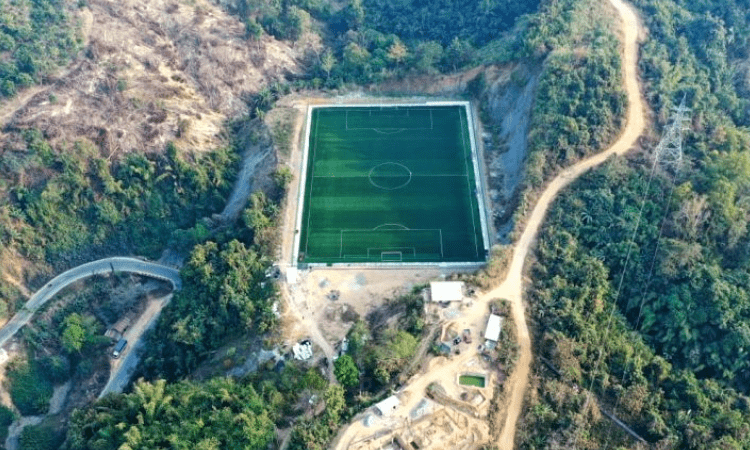 Near enchanting Aizawal, pops up a FIFA-funded football ground