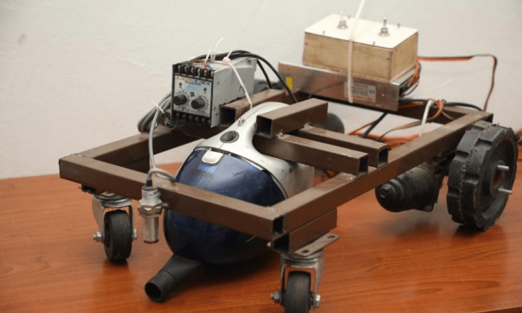 This low-cost portable machine grabs plastic bags