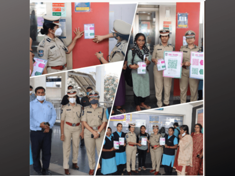 SHE Team QR Code system now in Hyderabad Metro Rail Stations